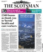 The Scotsman () Newspaper Front Page for 1 December 2020