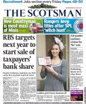 The Scotsman () Newspaper Front Page for 1 March 2013