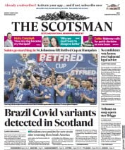 The Scotsman () Newspaper Front Page for 1 March 2021