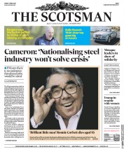 The Scotsman () Newspaper Front Page for 1 April 2016