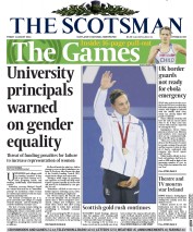 The Scotsman () Newspaper Front Page for 1 August 2014