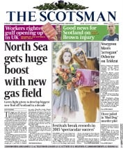 The Scotsman () Newspaper Front Page for 1 September 2015