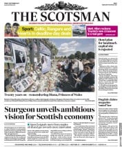 The Scotsman () Newspaper Front Page for 1 September 2017