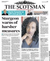 The Scotsman () Newspaper Front Page for 20 October 2020