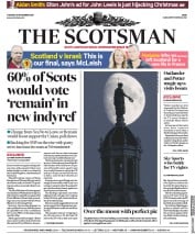 The Scotsman () Newspaper Front Page for 20 November 2018
