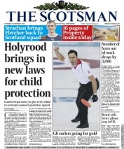 The Scotsman () Newspaper Front Page for 20 February 2014