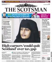 The Scotsman () Newspaper Front Page for 20 February 2019