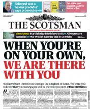 The Scotsman () Newspaper Front Page for 20 March 2020