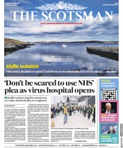 The Scotsman () Newspaper Front Page for 20 April 2020