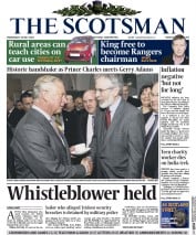The Scotsman () Newspaper Front Page for 20 May 2015