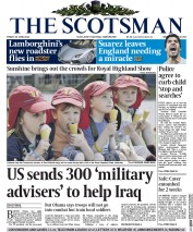 The Scotsman () Newspaper Front Page for 20 June 2014