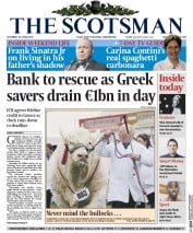 The Scotsman () Newspaper Front Page for 20 June 2015