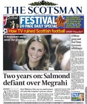 The Scotsman () Newspaper Front Page for 20 August 2011