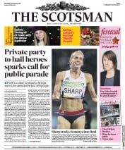 The Scotsman () Newspaper Front Page for 20 August 2016