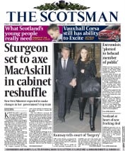 The Scotsman () Newspaper Front Page for 21 November 2014