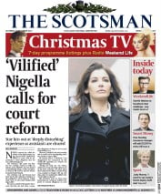 The Scotsman () Newspaper Front Page for 21 December 2013