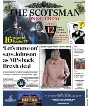 The Scotsman () Newspaper Front Page for 21 December 2019