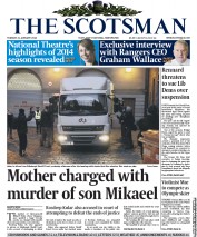 The Scotsman () Newspaper Front Page for 21 January 2014