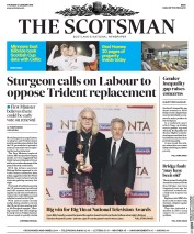 The Scotsman () Newspaper Front Page for 21 January 2016