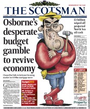 The Scotsman () Newspaper Front Page for 21 March 2013