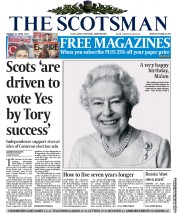 The Scotsman () Newspaper Front Page for 21 April 2014