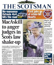 The Scotsman () Newspaper Front Page for 21 June 2013
