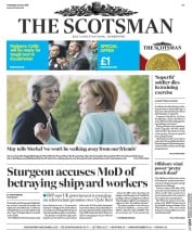 The Scotsman () Newspaper Front Page for 21 July 2016