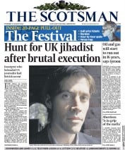 The Scotsman () Newspaper Front Page for 21 August 2014