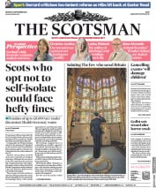 The Scotsman () Newspaper Front Page for 21 September 2020