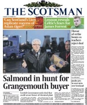 The Scotsman () Newspaper Front Page for 22 October 2013