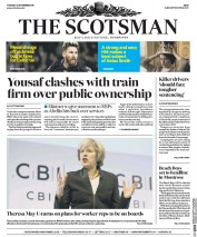 The Scotsman () Newspaper Front Page for 22 November 2016