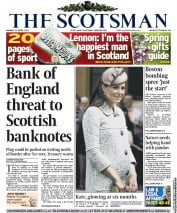 The Scotsman () Newspaper Front Page for 22 April 2013