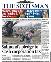The Scotsman () Newspaper Front Page for 22 May 2013
