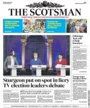 The Scotsman () Newspaper Front Page for 22 May 2017