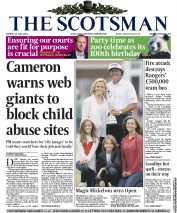 The Scotsman () Newspaper Front Page for 22 July 2013