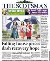 The Scotsman () Newspaper Front Page for 22 August 2011