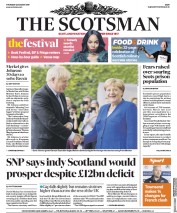 The Scotsman () Newspaper Front Page for 22 August 2019