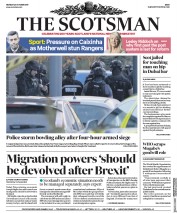 The Scotsman () Newspaper Front Page for 23 October 2017
