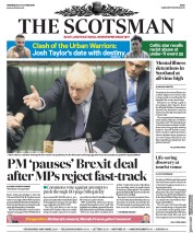 The Scotsman () Newspaper Front Page for 23 October 2019