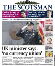 The Scotsman () Newspaper Front Page for 23 November 2013