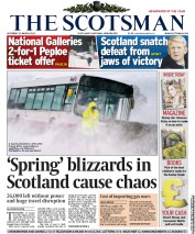 The Scotsman () Newspaper Front Page for 23 March 2013