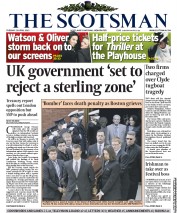 The Scotsman () Newspaper Front Page for 23 April 2013