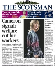 The Scotsman () Newspaper Front Page for 23 June 2015