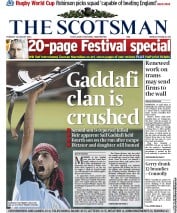 The Scotsman () Newspaper Front Page for 23 August 2011