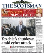 The Scotsman () Newspaper Front Page for 23 August 2013