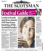 The Scotsman () Newspaper Front Page for 23 August 2016