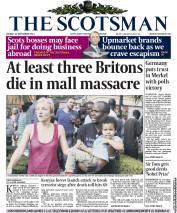 The Scotsman () Newspaper Front Page for 23 September 2013