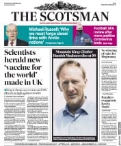 The Scotsman () Newspaper Front Page for 24 November 2020