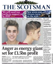 The Scotsman () Newspaper Front Page for 24 January 2014
