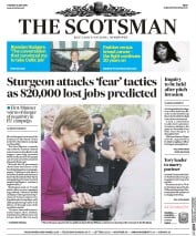 The Scotsman () Newspaper Front Page for 24 May 2016